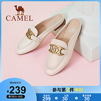 CAMEL 骆驼 女鞋2022夏季新款穆勒鞋女半拖鞋百搭时尚休闲包头拖鞋女外穿