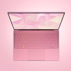 razer雷蛇灵刃razer134粉晶轻薄游戏本电脑高清触控屏英特尔11代i7