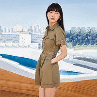 VERO MODA 2022春夏新款复古收腰显瘦连体短裤女