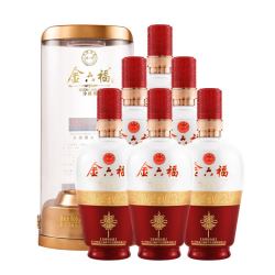 金六福珍藏级金色浓香型白酒50度500ml6瓶整箱装