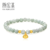 潮宏基 女士翡翠足金手链 SCG32700003