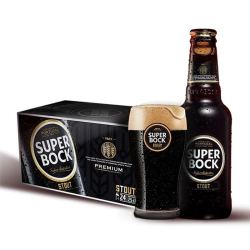 super bock 超级波克 superbock)黑啤250ml*24瓶 进口啤酒整箱装