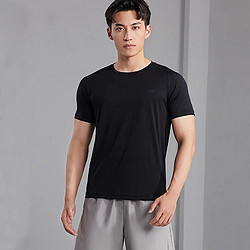 lining李宁运动t恤男夏季训练系列时尚舒适健身运动短袖休闲透气上衣