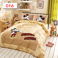 Disney 迪士尼 纯棉四件套儿童床上用品学生宿舍卡通床单被套枕套三件套