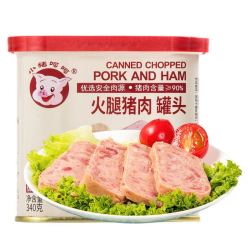 小猪呵呵 火腿猪肉罐头 340g