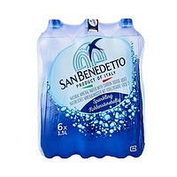 SAN BENEDETTO 意大利进口 圣碧涛（San Benedetto）天然矿泉水 充气 1.5L*6