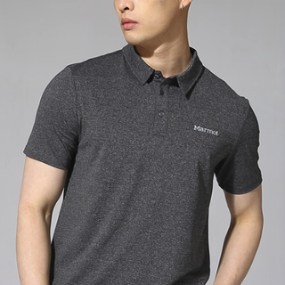 Marmot 土拨鼠 男子POLO衫 E22001-5608 曜石黑 S