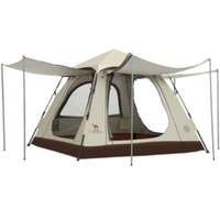 CAMEL 骆驼 牧云 4 弹压三门帐篷 A1S3NA105 浅沙色 210*210*150cm 3-4人