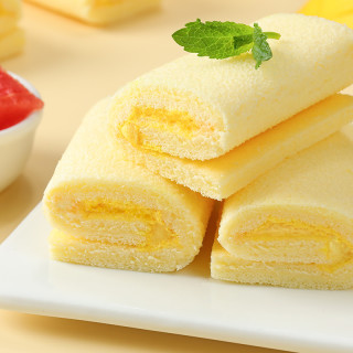 达利园 蛋糕卷西柚芒芒味648g*1盒休闲食品美食营养小点心代餐搭档