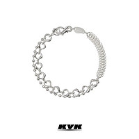 KVK 毒液拼接手链简约个性手链轻奢ins小众设计高级感手饰女饰品