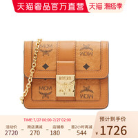 MCM棕色经典百搭时尚女士单肩包斜斜挎包