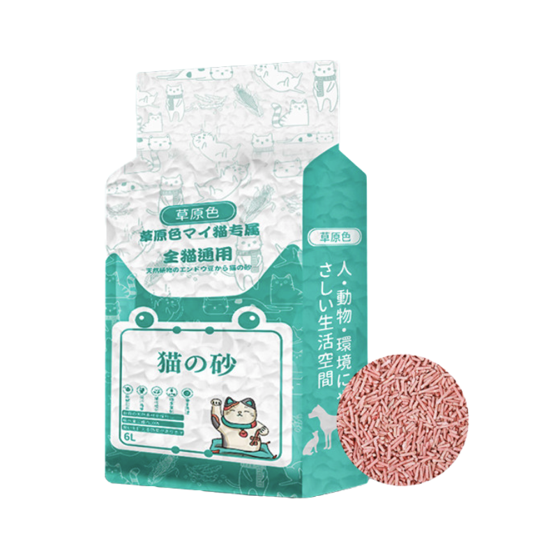 草原色 豆腐猫砂 水蜜桃味