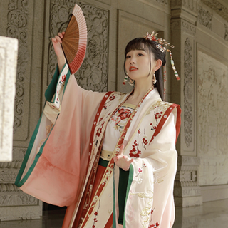 十三余 改良 宋制汉服 花萼暗香 女士吊带 SHF112061 白色 XS