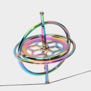 憨憨乐园 反重力陀螺仪 减压玩具 炫彩