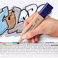 STAEDTLER 施德楼 公用淡色系粗划重点手账记号笔彩色银光色黑色单词笔