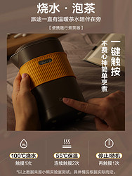 Bear 小熊 煮茶器一体收纳便携多功能手工冲泡自动保温恒温小型迷你套装 棕色