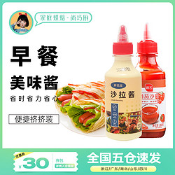 鲜恩滋 尚巧厨沙拉酱酱料蔬菜专用挤压瓶手抓饼蔬菜0脂肪番茄酱组合商用