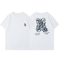 YISHION 以纯 2022新款重磅美式夏季短袖t恤男士潮牌衣服设计感小众情侣装体恤
