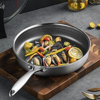 COOKER KING 炊大皇 JG26QM 煎锅(28cm、不粘、304不锈钢、可立盖)