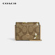 COACH 蔻驰 Mini Wallet 11经典小蜜蜂印花钱包 小号C8677 IME7V