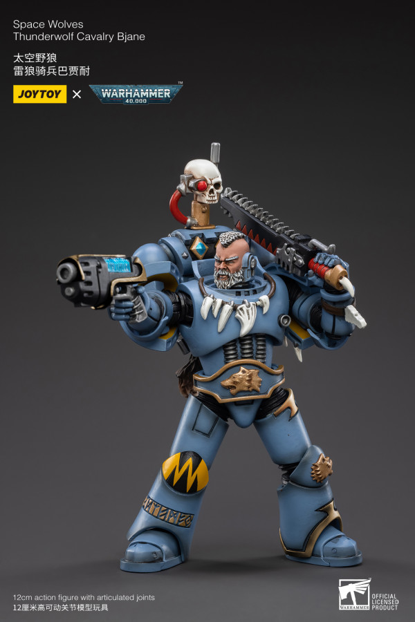 JOYTOY 暗源 战锤40K 太空野狼 雷狼骑兵 1:18可动人偶