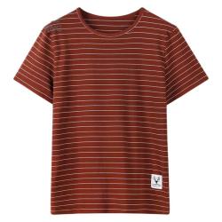 snowflying 雪中飞 条纹t恤男士宽松冰丝半袖