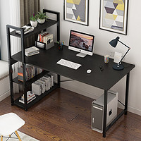 悦美妙 电脑桌书柜组合 黑柳木色