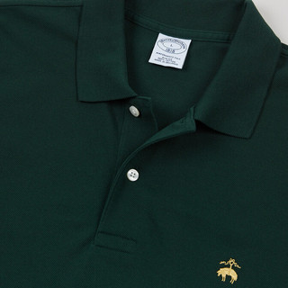 Brooks Brothers 布克兄弟 346系列 男士短袖POLO衫 1000005098 墨绿色 XS
