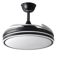 BOXIMIYA 波西米亚 Fsd-240 隐形吊扇灯 96W 黑色 42寸 变频遥控蓝牙音响款