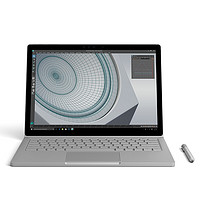 Microsoft 微软 Surface Book 六代酷睿版 13.5英寸 二合一笔记本电脑 银色 (酷睿i5-6300U、核芯显卡、8GB、128GB SSD、3K)
