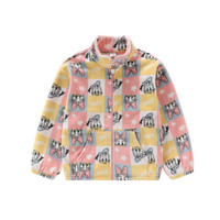 Disney baby DB131IE31 女童立领摇粒绒外套 黛西唐老鸭方格印花 100cm