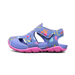 SKECHERS 斯凯奇 Side Wave Sandal 女童凉鞋 86428N/BLPK 蓝色/粉红色 25码