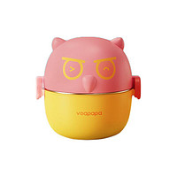 Voapapa VP01 婴儿外出便携碗 猫头鹰款 粉色