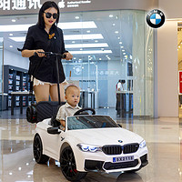 星辰皓 [正版授权]宝马M5儿童电动车四轮汽车可坐人遥控玩具车小孩带摇摆宝宝童车