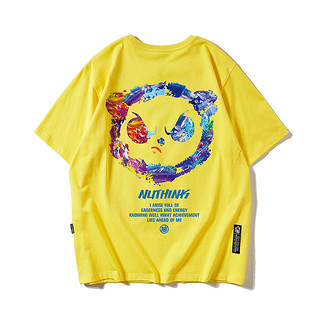 nuthink 男女款圆领短袖T恤 C1132B046 柠檬黄 6XL