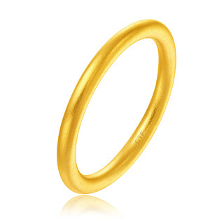 周大福 经典传承系列足金黄金素圈戒指-F221843  4.95g-12号圈口