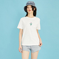 ONLY 2022新款夏季纯色小众设计感短袖T恤女上衣夏