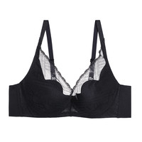 Aimer 爱慕 纯享系列 女士有钢圈文胸 AM117221 暗夜黑 80D