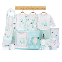Mafabébé 玛珐贝贝 Elephant系列 L20180101CN 婴儿礼盒 冬季款 16件套 绿色