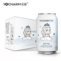 悦动力 云臣 (Yocharm) 苏打水无糖气泡水 330ml*24罐
