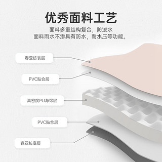 TANXIANZHE 探险者 自动充气垫 米白色一双人波点自动充气垫 5CM