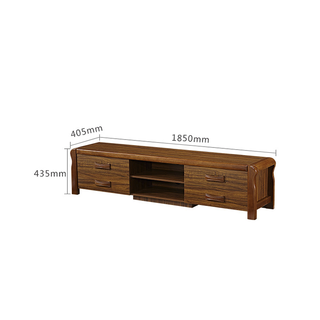 QuanU 全友 121206 现代中式电视柜 橡木色 185*40.5*43.5cm