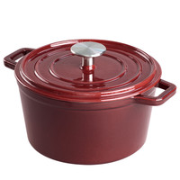 EDGING 典匠 炖锅(20cm、1.8L、铸铁、红色)