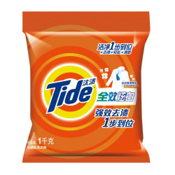 汰渍 全效炫白洗衣粉 1kg 淡雅清香香型
