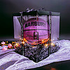 MARBURY 篮球真皮手感室外水泥地耐磨翻毛软皮7号球蓝球刻字礼盒 抖音同款黑色礼盒+配件礼包+骚气紫色-标准成人7号