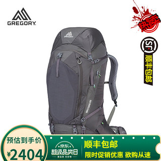 Gregory格里高利 B65 B75 DEVA60 男女双肩背包户外大容量重装徒步登山双肩包 男-B75-玛瑙黑 M号170-180cm