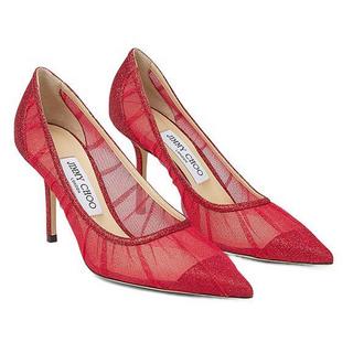 JIMMY CHOO 周仰杰 LOVE 85系列 女士闪粉高跟鞋 J000156283