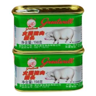 greatwall BRAND 长城牌 火腿猪肉罐头 198g*9罐