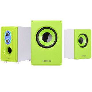 enkor 恩科 E50 2.1声道 家用 多媒体音箱 绿色