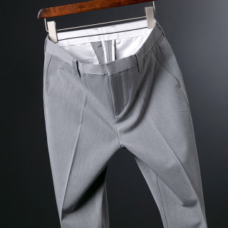 林德伯格春时尚潮流松紧腰休闲长裤子男51834b50117582amlwraj石灰色